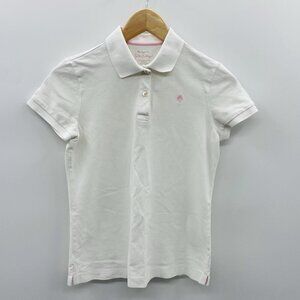 Lilly Pulitzer Womens XS Pima Cotton Pique Short Sleeve Polo Shirt in White 199
